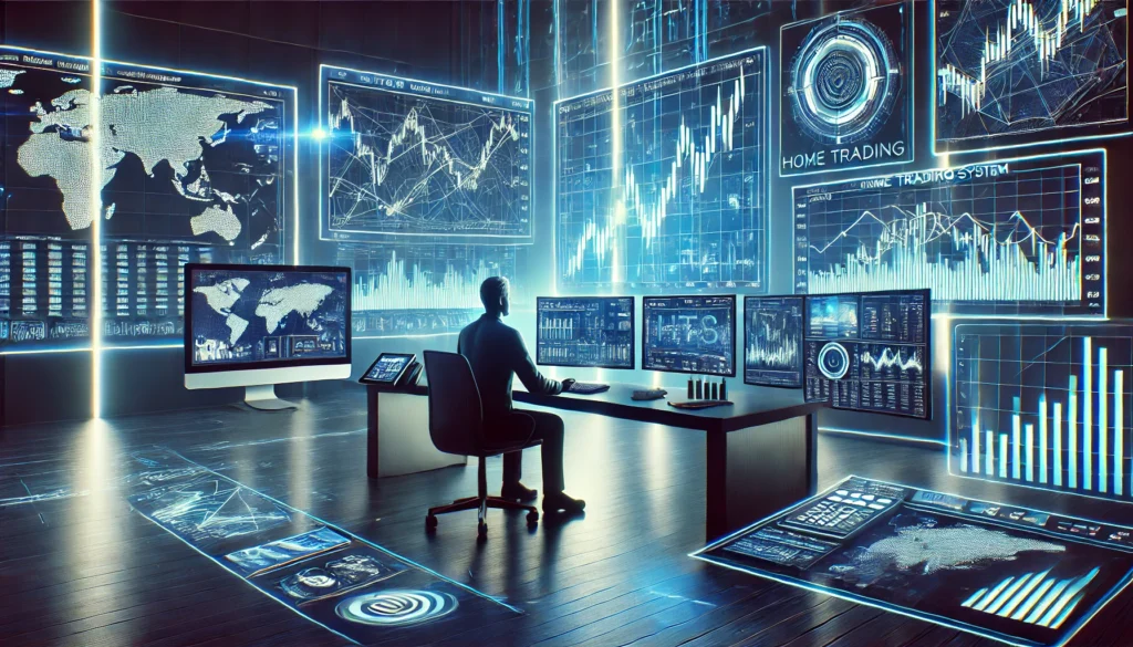 넥스트레이드(NEXTRADE) 거래 완벽 가이드: 12시간 거래·저렴한 수수료·MTS 지원 1 다중 스크린에서 주식 시장 데이터를 확인하며 거래를 진행하는 트레이더. HTS(홈트레이딩시스템)와 MTS(모바일트레이딩시스템)를 동시에 활용하여 빠르게 주식 매매를 실행하는 모습. 첨단 금융 기술이 반영된 프로페셔널한 트레이딩 환경.